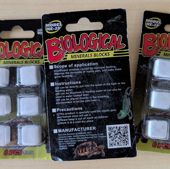 18 Biological Mineral Blocks for turtles and reptiles - Picture 2 of 2
